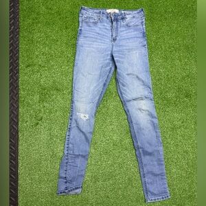 Hollister Women's Skinny Jeans - Light Blue